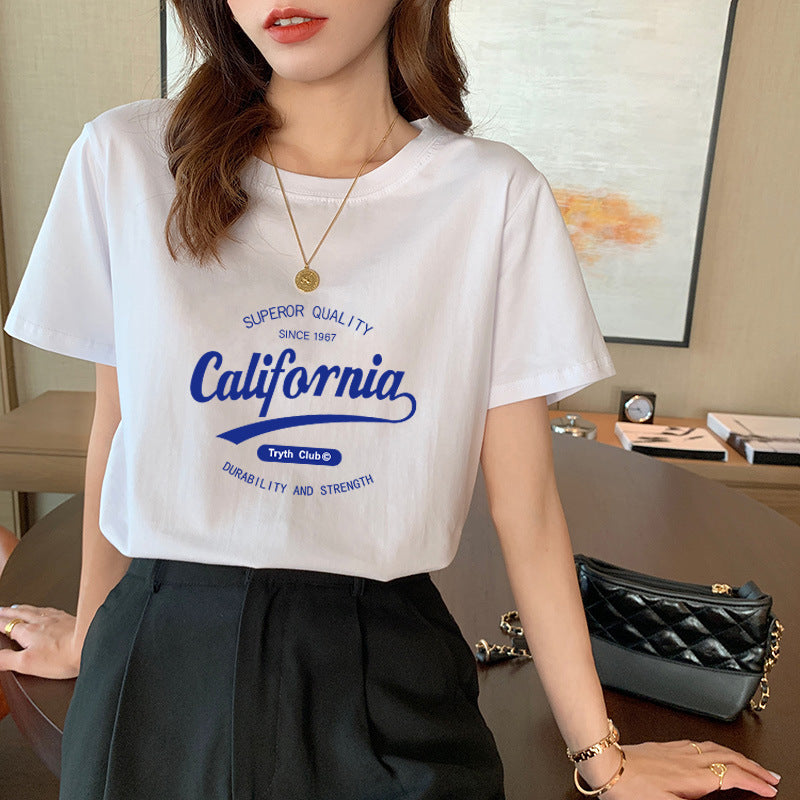 Women's Cotton Short-sleeved T-shirt