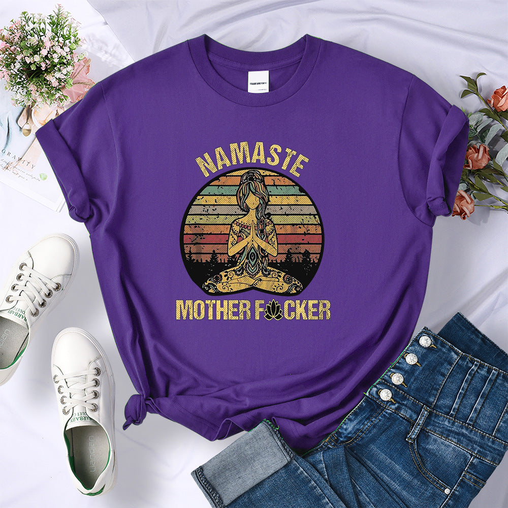 Retro Hermitage Mother T-shirt Fashionable Breathable Casual