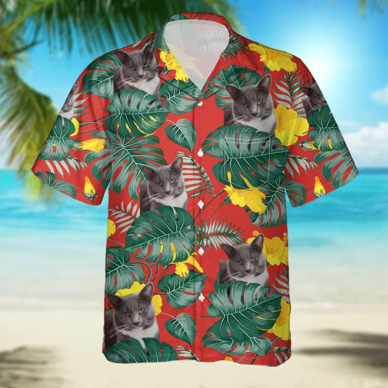 Digital Print Hawaiian Men's Casual Shirt