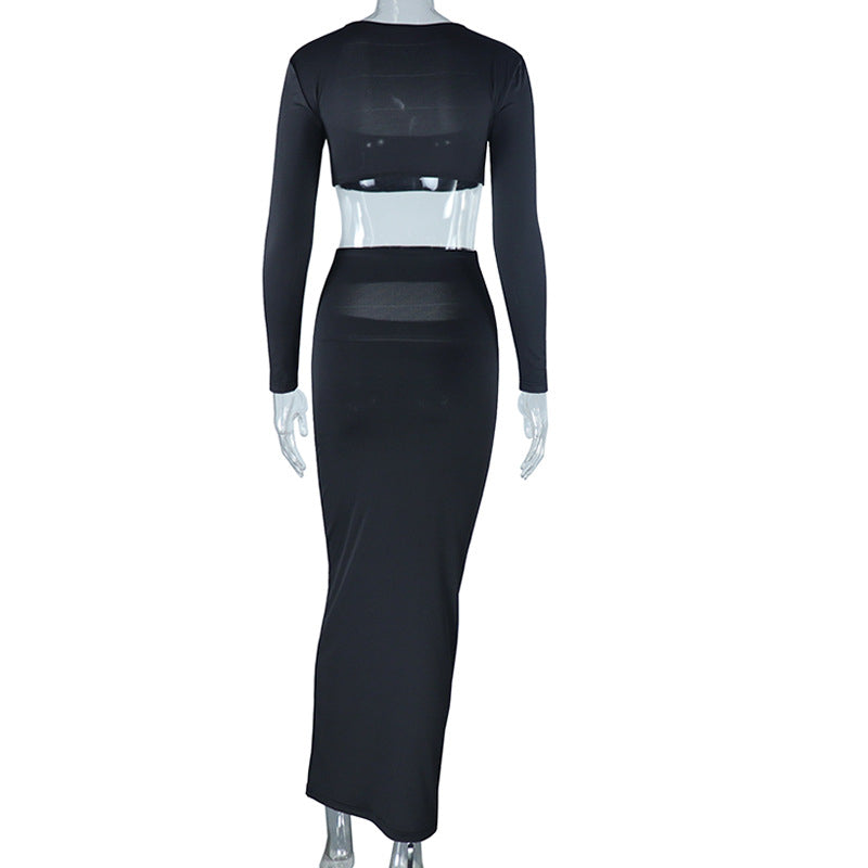 Women's Fashion Top And Skirt Set