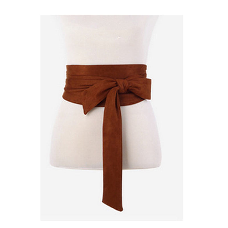 Ladies Cloth Wide Belt All Match Retro