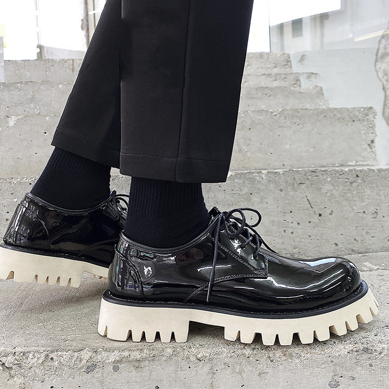 Platform Premium Low-top Patent Leather Shoes