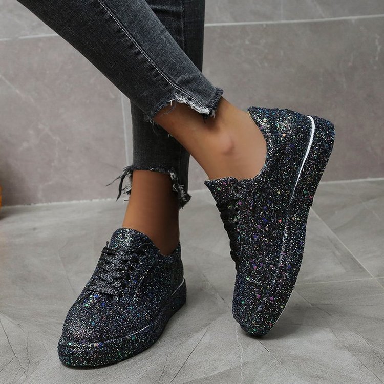 Spring New Large Size Lace-up Women's Shoes Flat-soled Students
