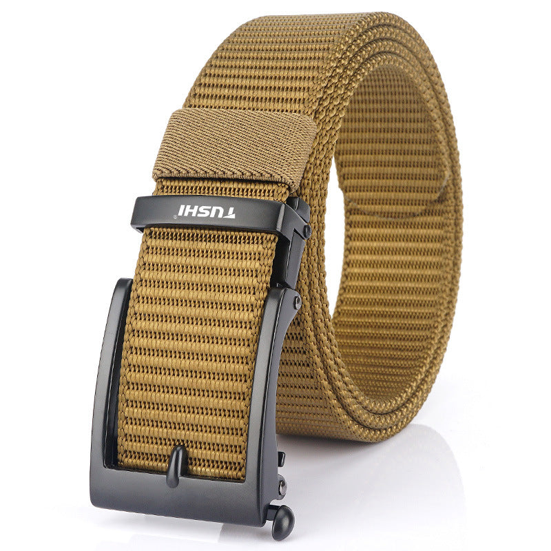 Men's Casual Fashion Automatic Buckle Canvas Belt