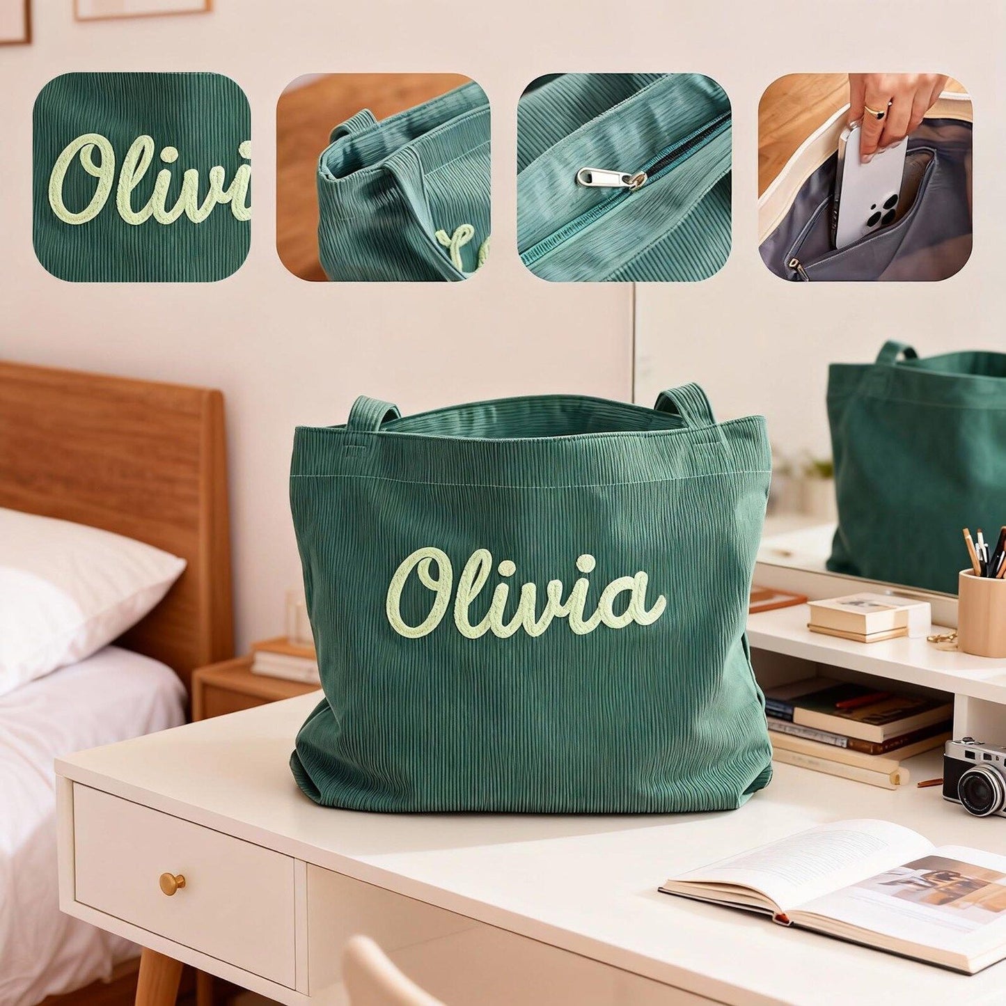 Fashionable, Trendy, And Minimalist Corduroy Casual Womens Handbag