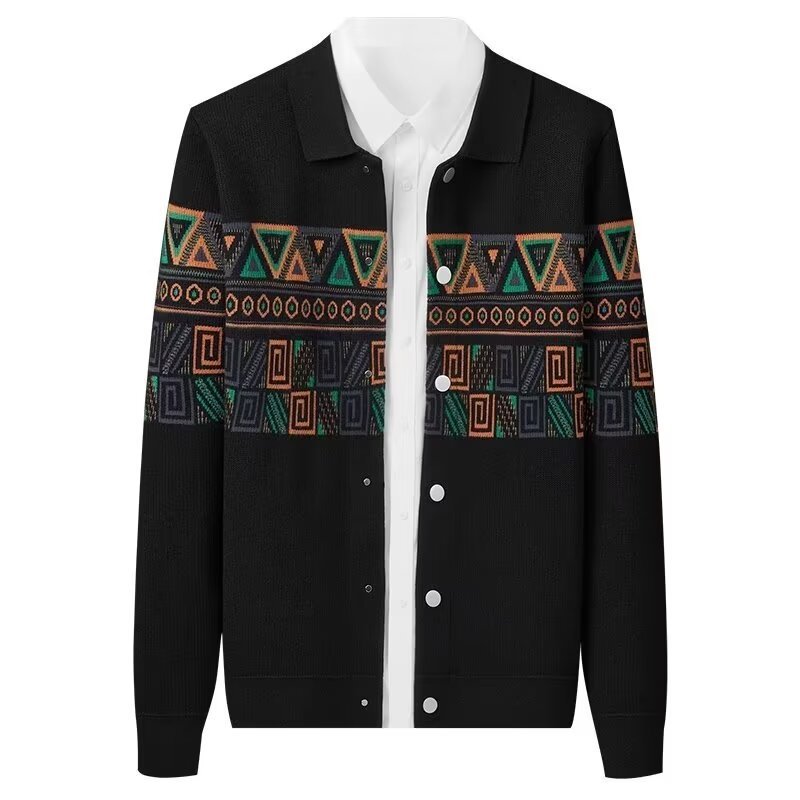Seamless Knit Cardigan Fallwinter Loose-fitting Jacket Top