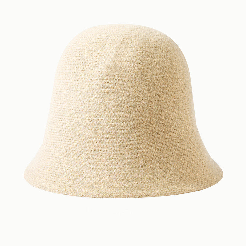 Fashionable All-match Plaid Woolen Hat
