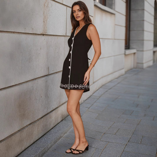 Fashionable Minimalist And Slim Fit Womens Dress