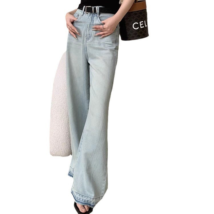 Loose Slimming And Straight Wide Leg Mop Pants