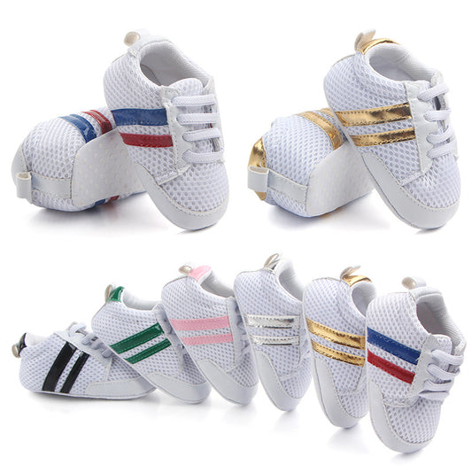 Spring And Autumn Breathable Mesh Baby's Shoes Soft Bottom Non-slip Baby Toddler Shoes