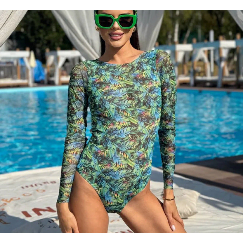 European And American One-piece Bikini Russian Swimsuit