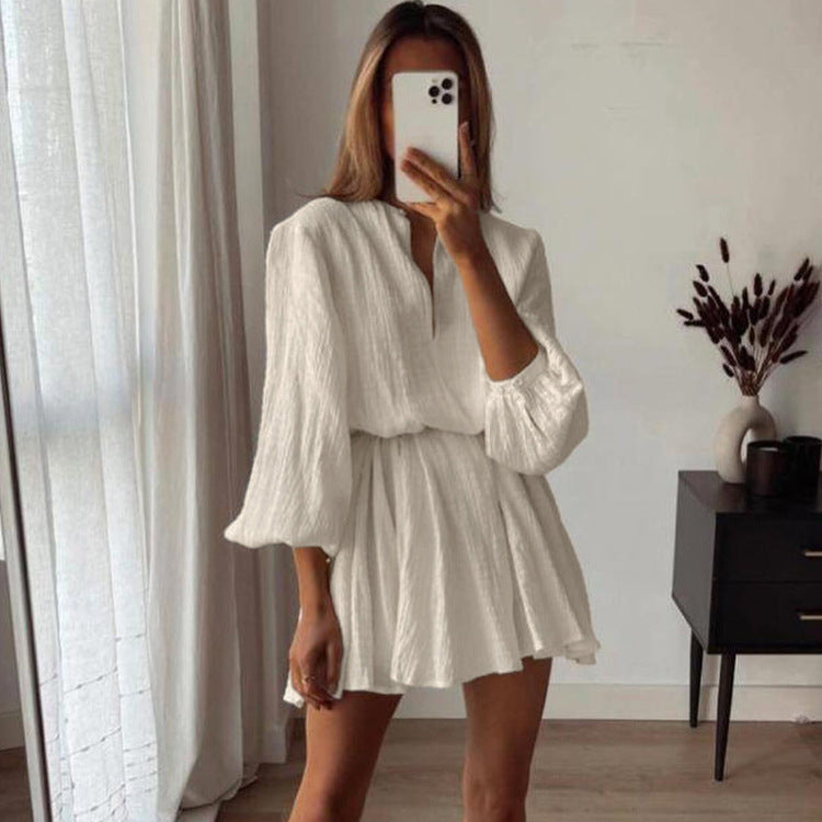 Stylish And Minimalist Long Sleeve Dress For Women