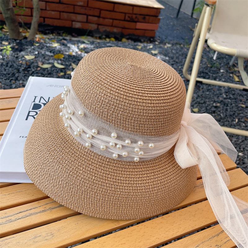 Women's Fashion Simple Bow Mesh Hat