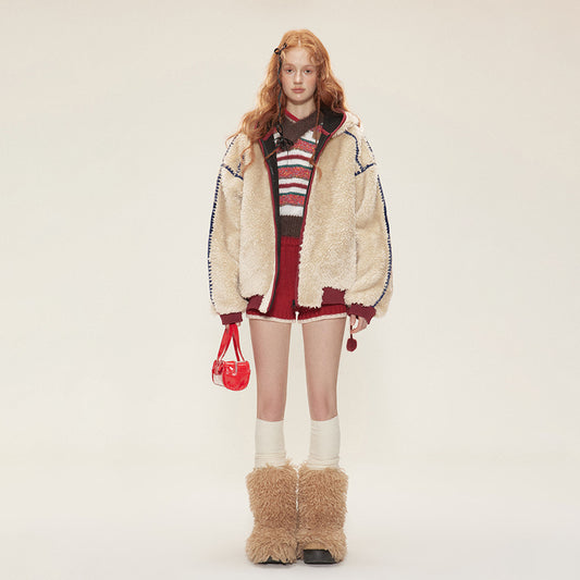 New Winter Velvet Cotton Clothes Lamb Wool Coat