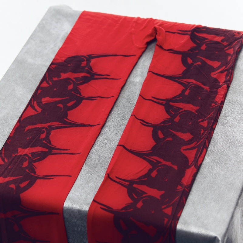 New Ultra-thin Dark Spicy Girl Pantyhose Red Stockings