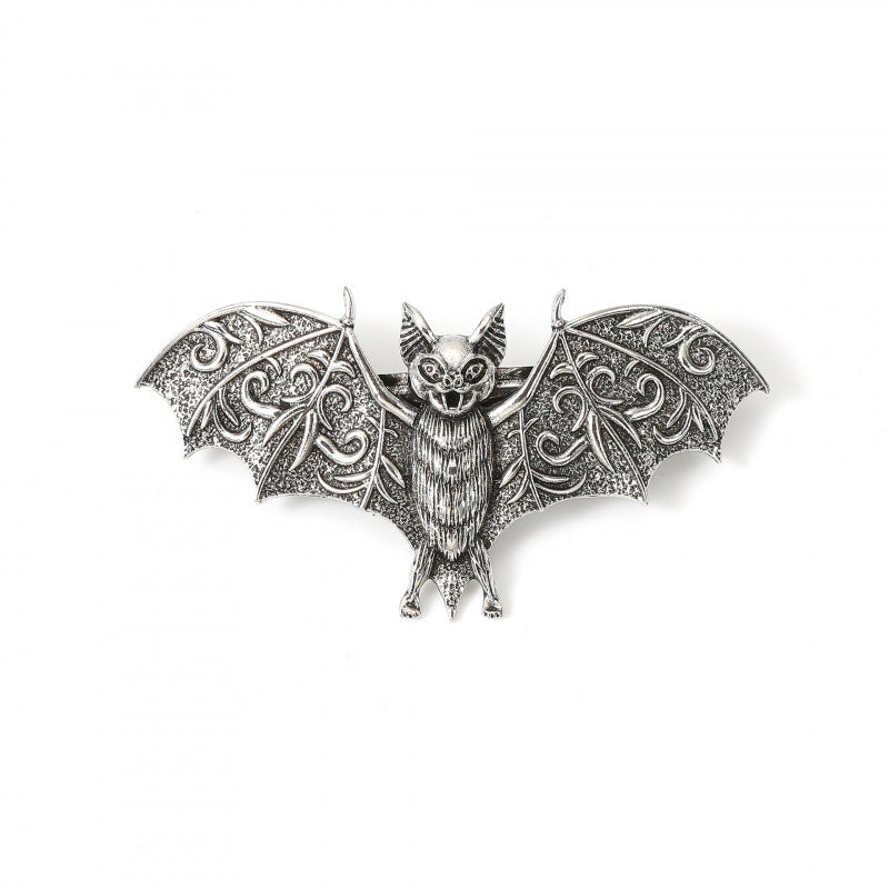 Retro Gothic Bat Rune Hair Clip