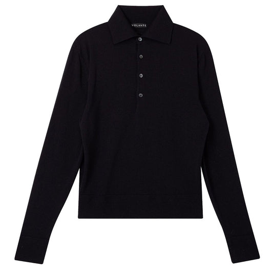 T-shirt Slim Long-sleeved Cotton Lapel Polo Shirt