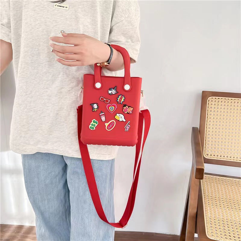 DIY Hole Beach Vacation Bag Women's Simple Handbag