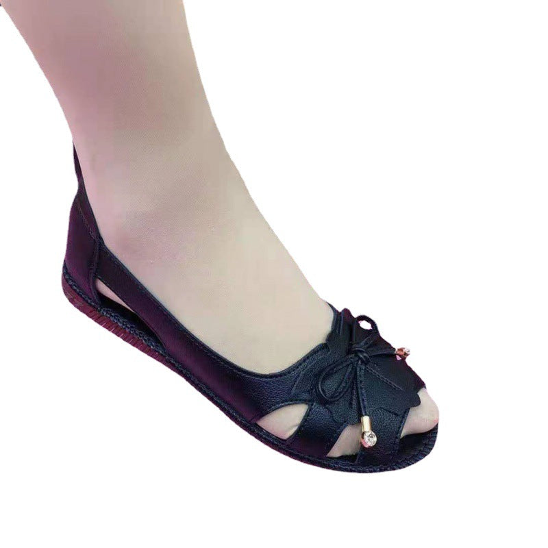 Middle-aged And Elderly Hollow Hole Shoes
