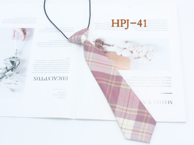 Japanese College Jk Plaid Tie Free Style