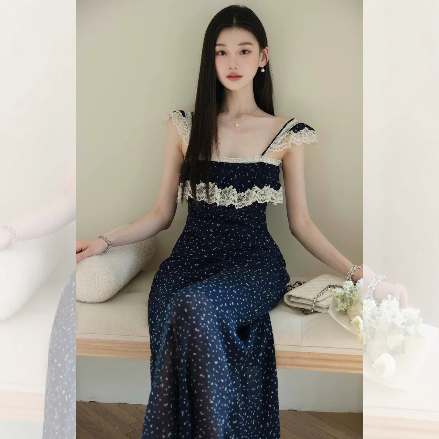Floral Slip Beach Vacation Style Elegant Maxi Dress