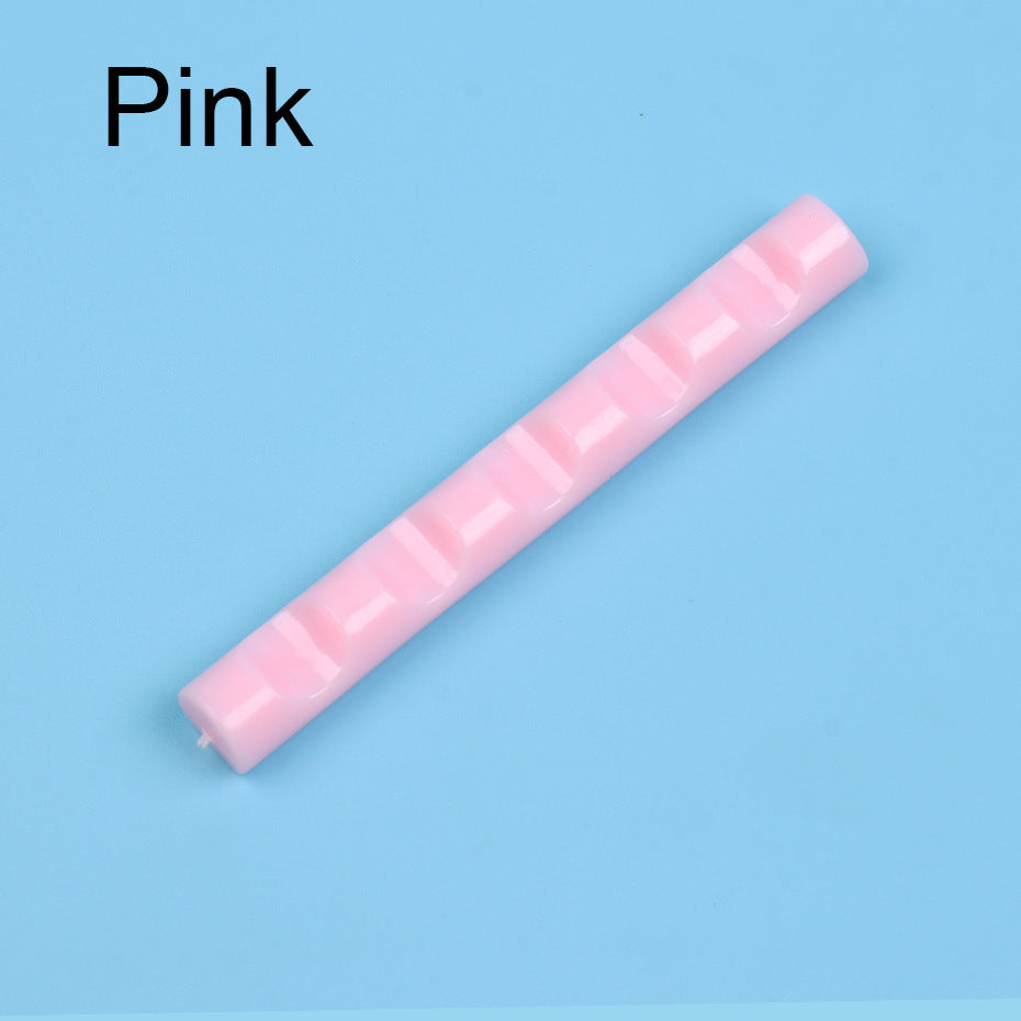 Manicure Pen Holder Acrylic Transparent Candy Color Multifunctional Color Mixing Brush Supporting Tool