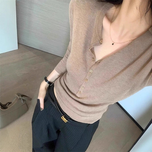 Ny Slim Fit Indertøj Langærmet Dame