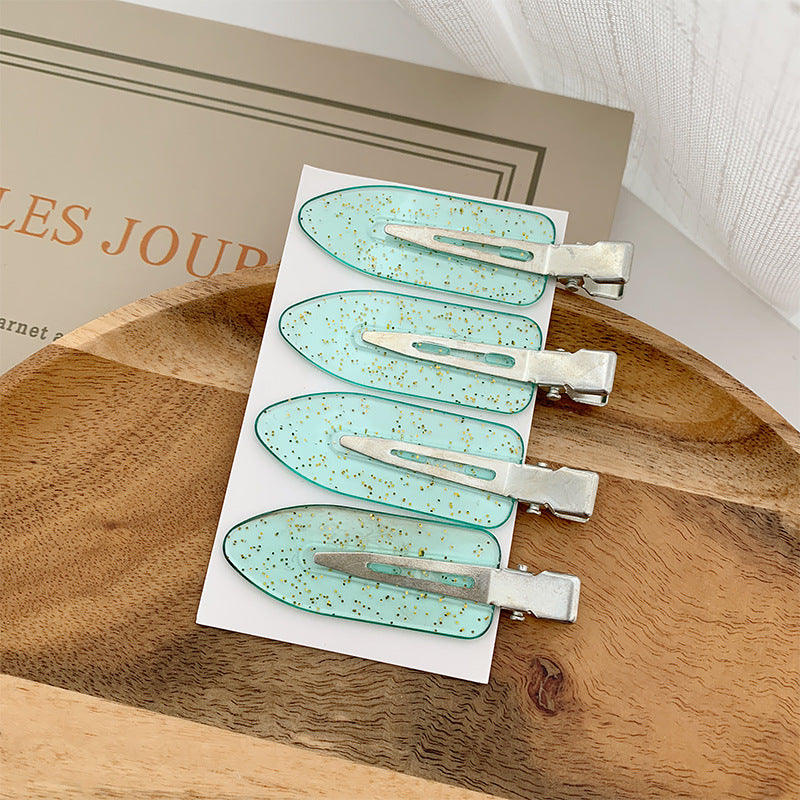 Small Leaf Duckbill Clip DIY Seamless Hair Clip Handmade Material