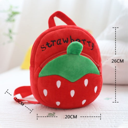 Children's One-shoulder Fashion Plush Embroidered Fabric Mini Bag