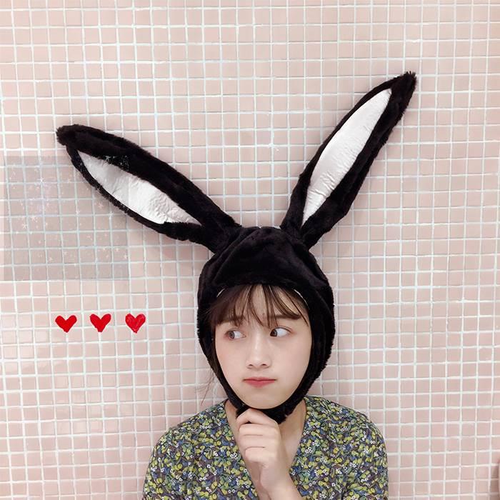 Cute Plush Girl's Heart Photo Props Female Cartoon Rabbit Ears