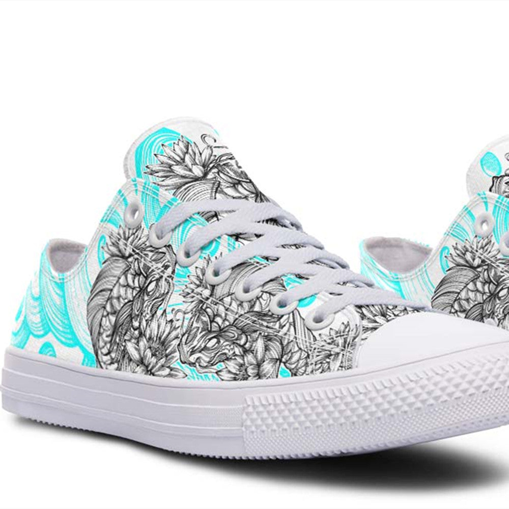 Fashion Print Couple Low-Top Canvas Shoes
