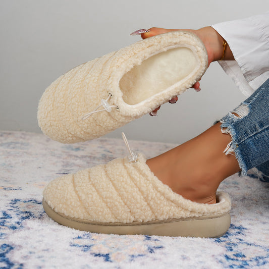 String Clip Adjustable Half Slippers Cotton Shoes Indoor And Outdoor
