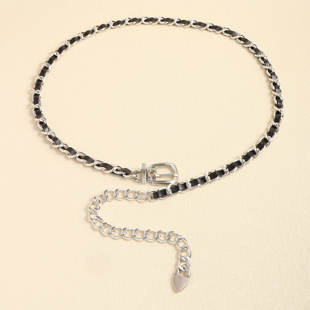 High Sense Waist Chain Metal Lady Versatile Decorative Belt Thin Chain With Skirt Suit Belt Body Chain
