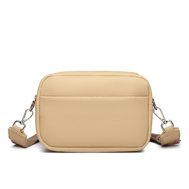Women's Fashion Casual Solid Color PU Crossbody Bag