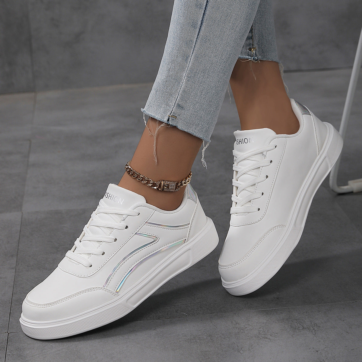 Plus Size Board Shoes Female Students Breathable Lightweight Casual