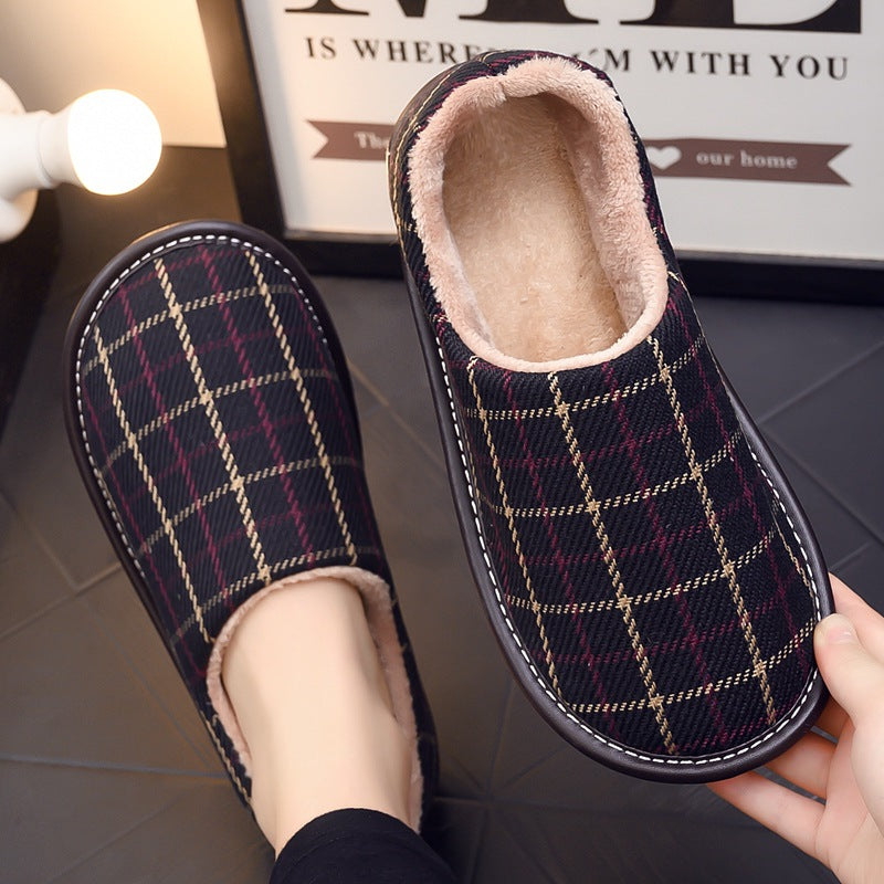 Fabric Cotton Slippers Bag With Platform