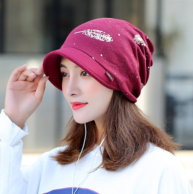 Peaked Warm Fashion Cap Multi-functional Outdoor Cold-proof Hat