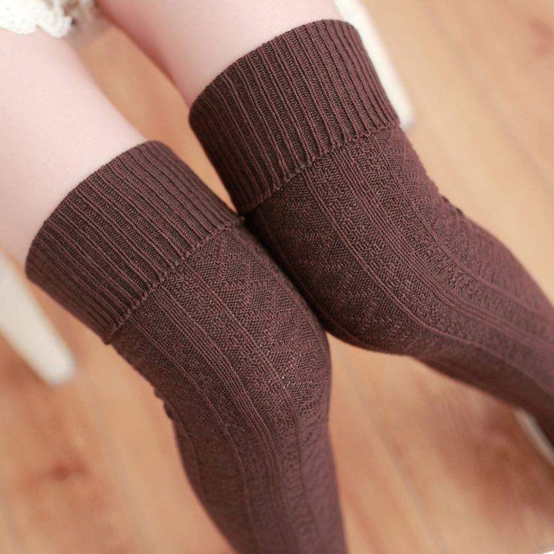 Women's Cotton Luokou Vertical Long Tube Socks