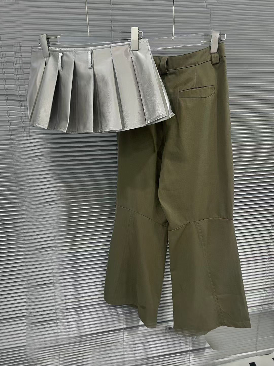 Amerikansk High Street Hot Girl Workwear Paraplybukser Løse Vide Ben