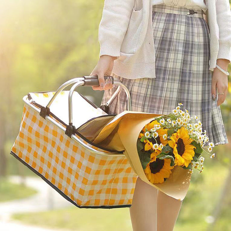 Insulation Picnic Basket Foldable And Portable Outdoor Ice Pack