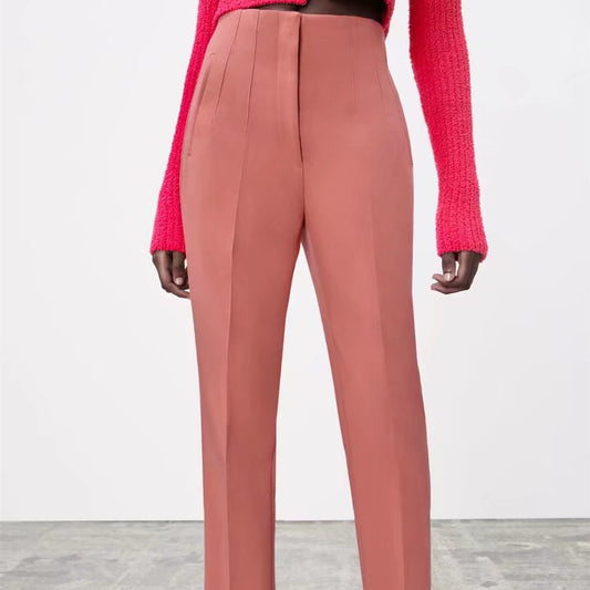 Street Fashion All-match High Waist Slim Casual Pants