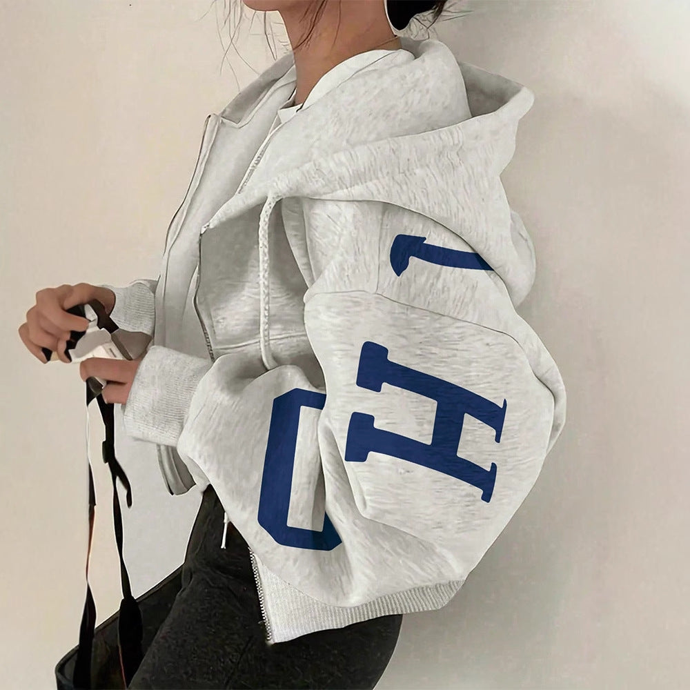 Kvinder Afslappet Mode Print All-match Top