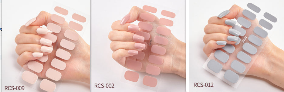 Simple waterproof nail stickers