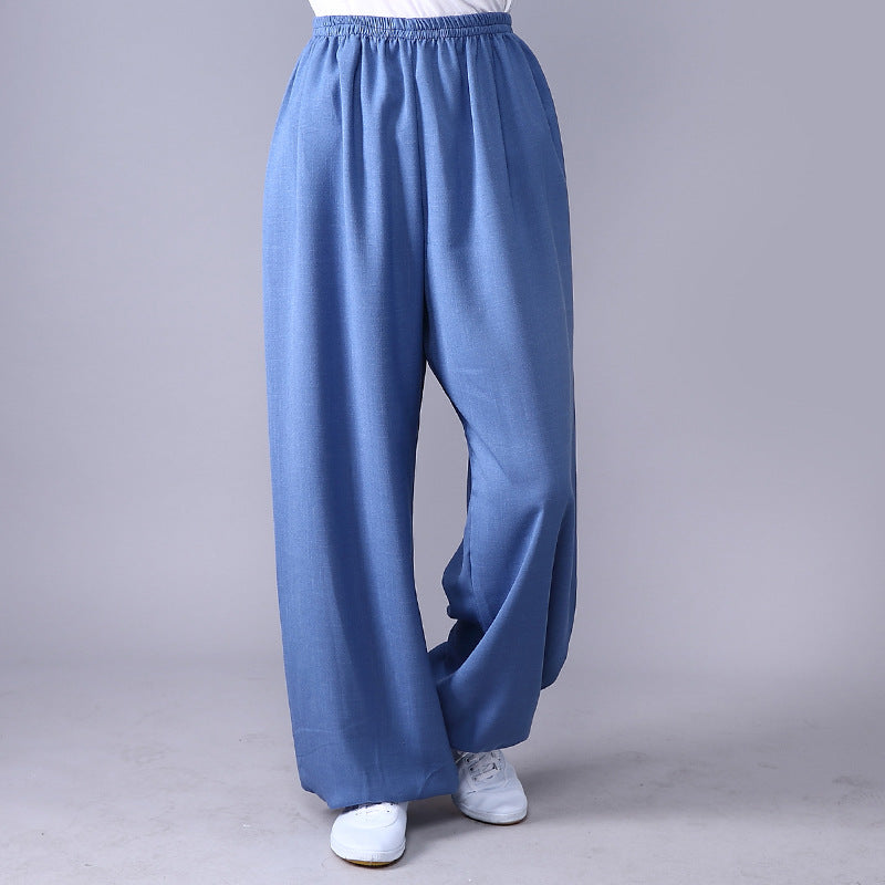 Men's And Women's Fashion Casual Breathable Cotton And Linen Practice Pants