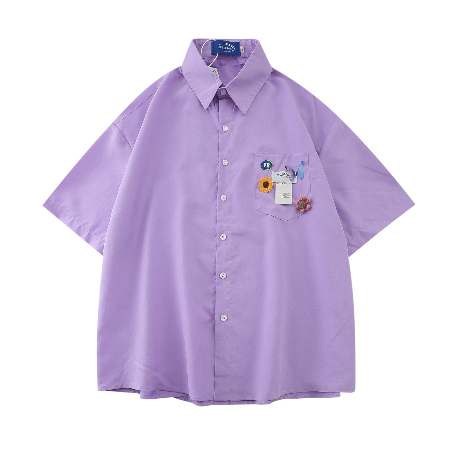 Women's Summer Letter Printed Short Sleeved Shirt