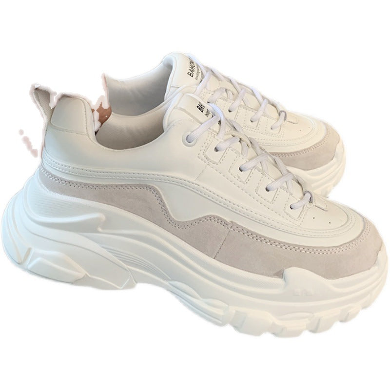 Women's Color Comfortable Platform Lightweight Increased Sneakers