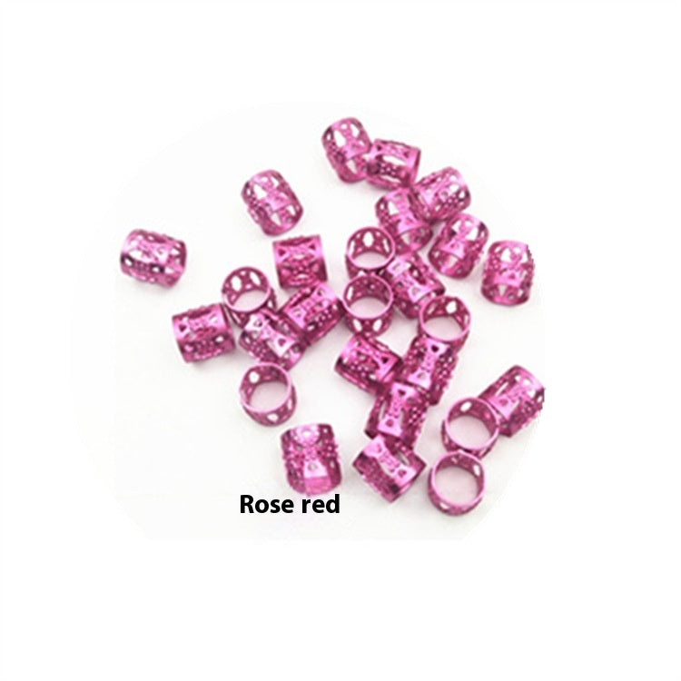 Braid Special Hair Ring Hair Clip Flower Bead Tube African Twist Hair Accessories Hollow Ring