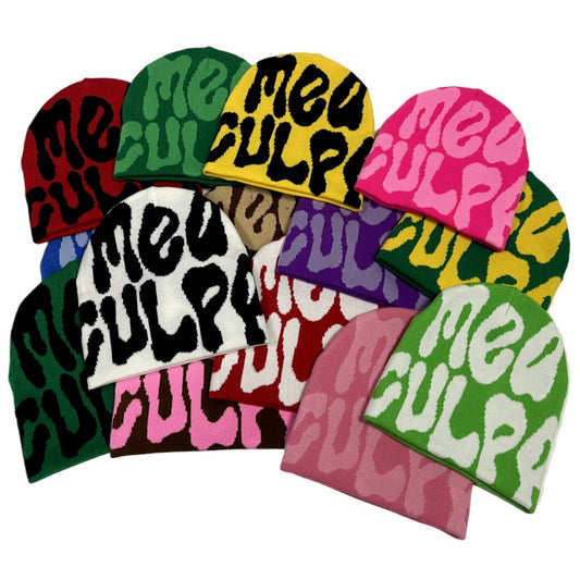 Jacquard Double-sided Acrylic Knitted Hat Without Curling Edges