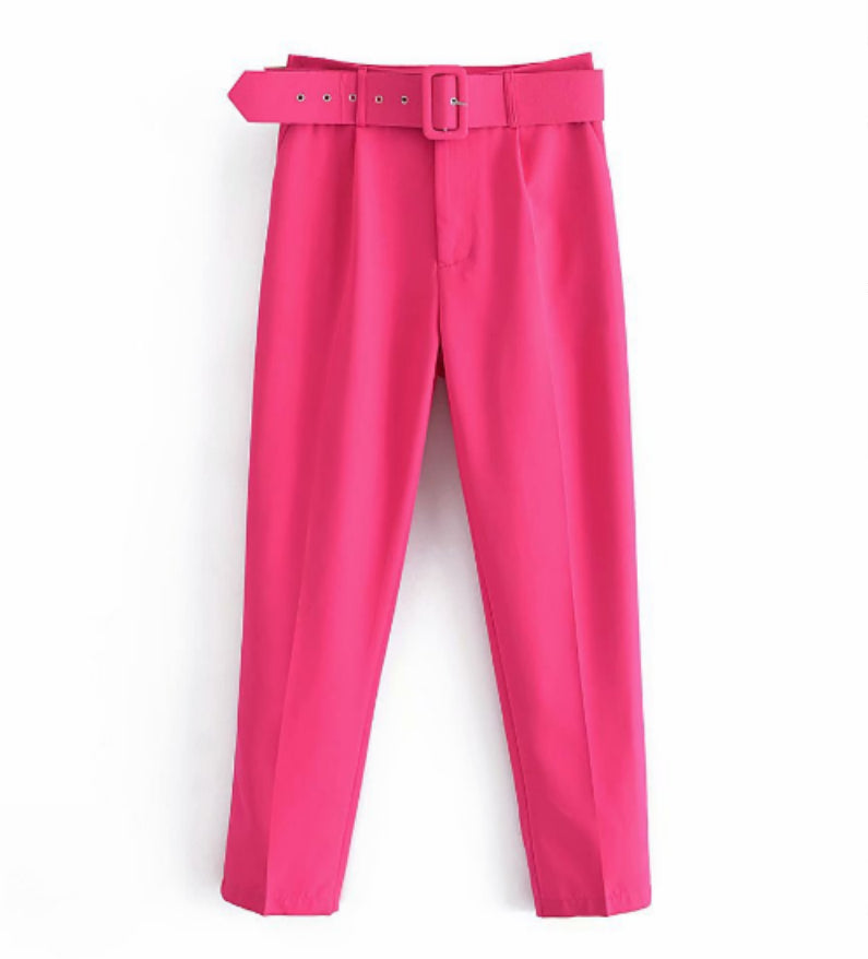 Women's Elegant Graceful Slim-fitting Ankle-tied Casual Pants