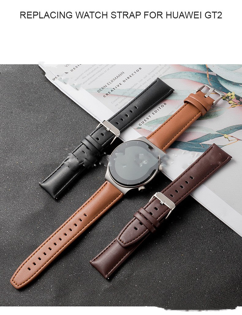 Leather Watch 22mm Accessories Cowhide Hand Strap
